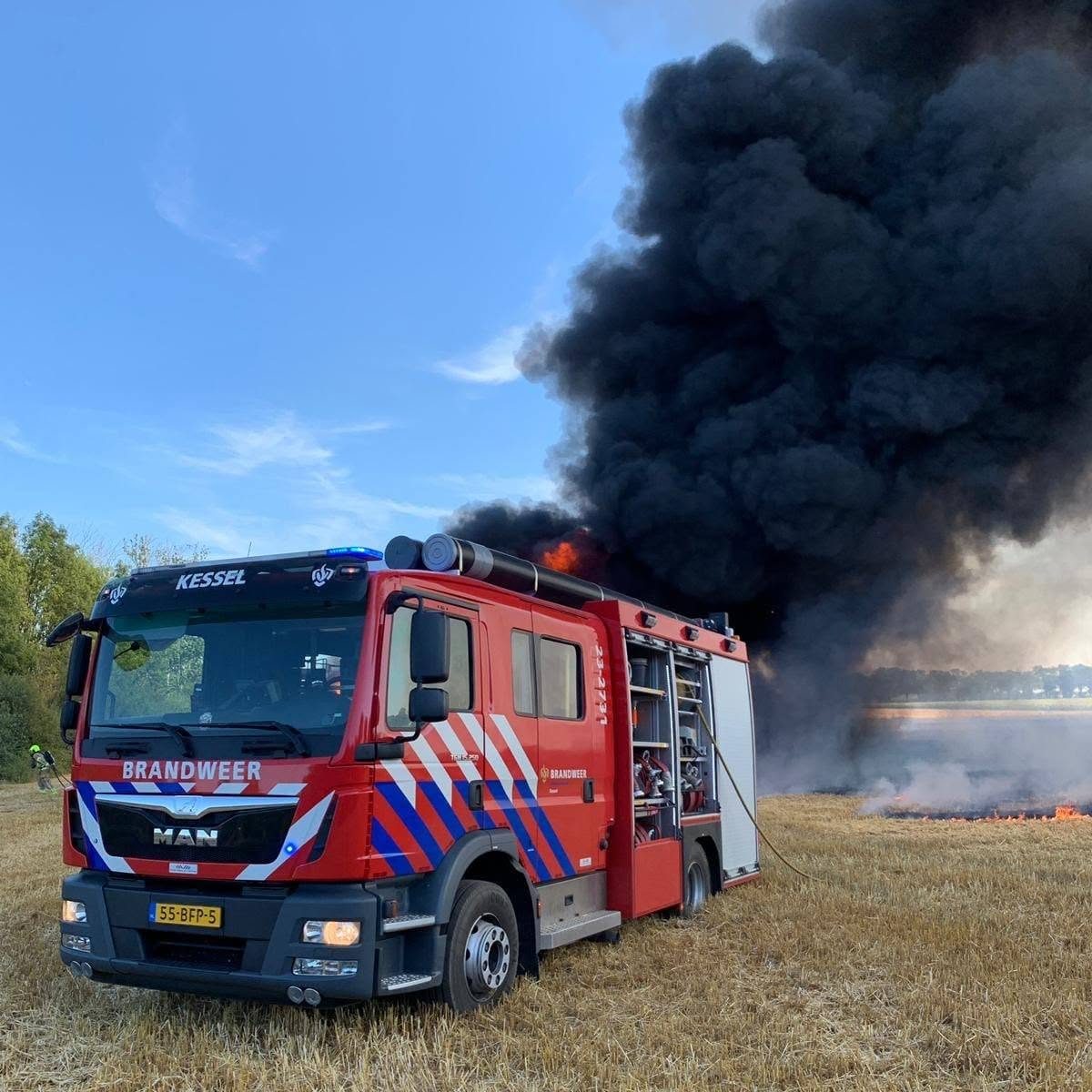 Illustratie van een brandweerwagen